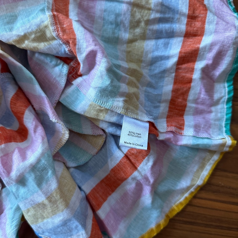 Tuckernuck Rainbow Stripe Callahan Shirt Dress Size Small - Picture 4 of 4